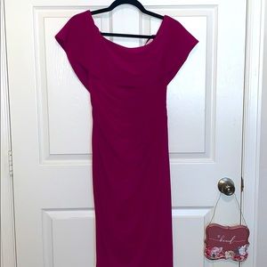 New with Tags! Women’s Magenta Rouched Dress